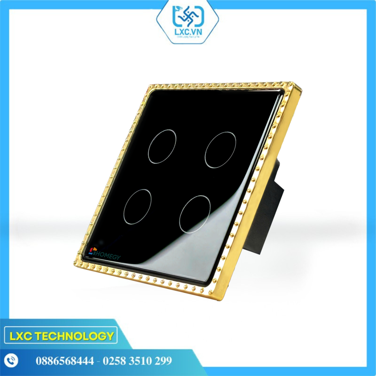 Công Tắc Thông Minh Homegy Mạ Vàng